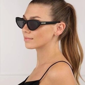 Moschino Black Cat-Eye Sunglasses